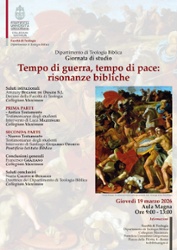 Tempo di guerra, tempo di pace: risonanze bibliche